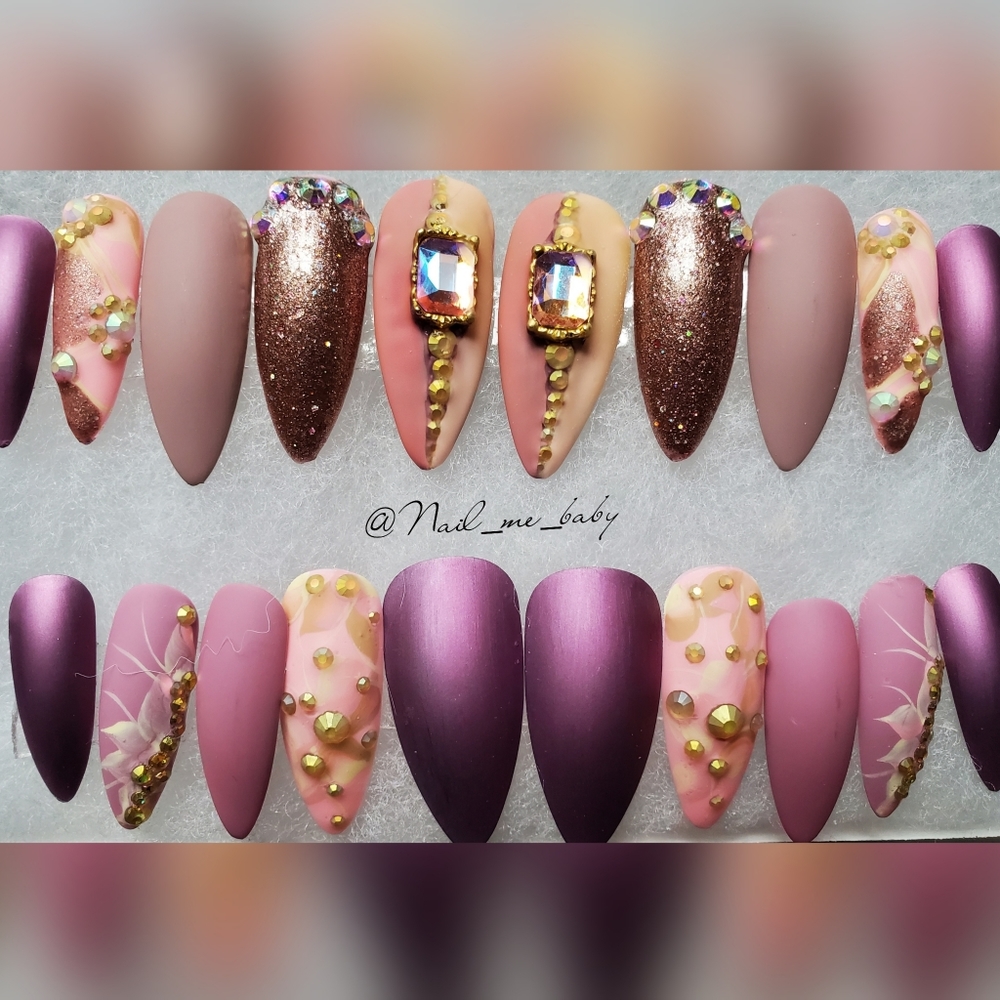 Luxurious Gel press-ons Nails